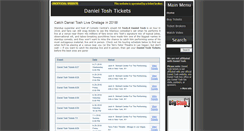 Desktop Screenshot of danieltoshtickets.com